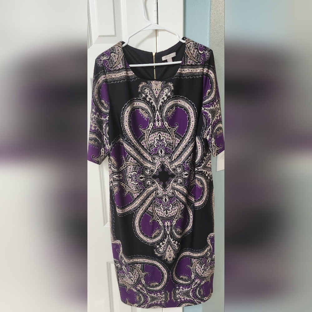 Dress size 20,black and purple design Roz and Ali